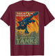 United States Tanks Corps Cat WWII WW2 Tank T-Shirt - T-Shirt | Maroon