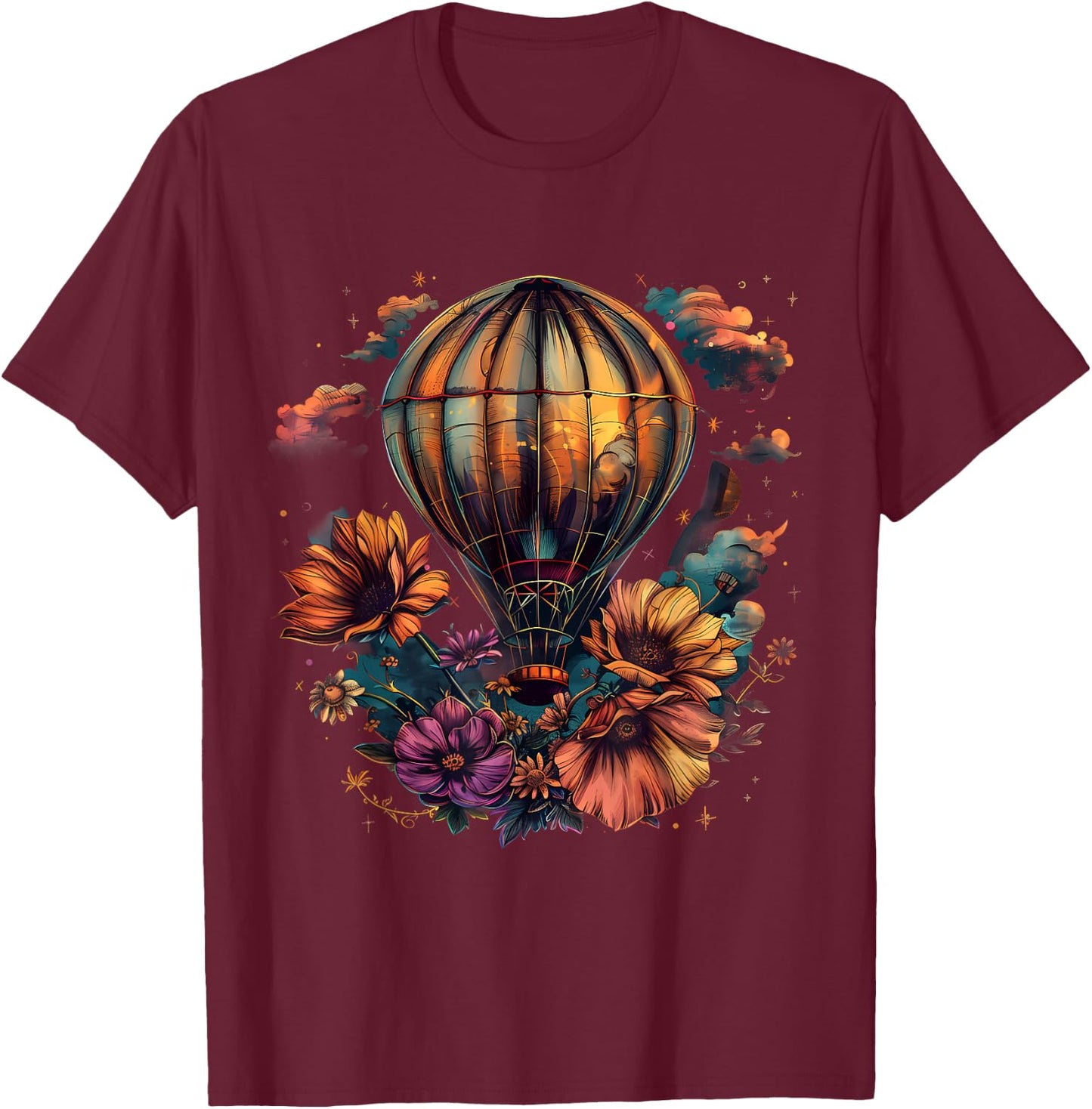 Hot Air Balloon Ride Festival Hot Air Ballooning T-Shirt - T-Shirt | Maroon