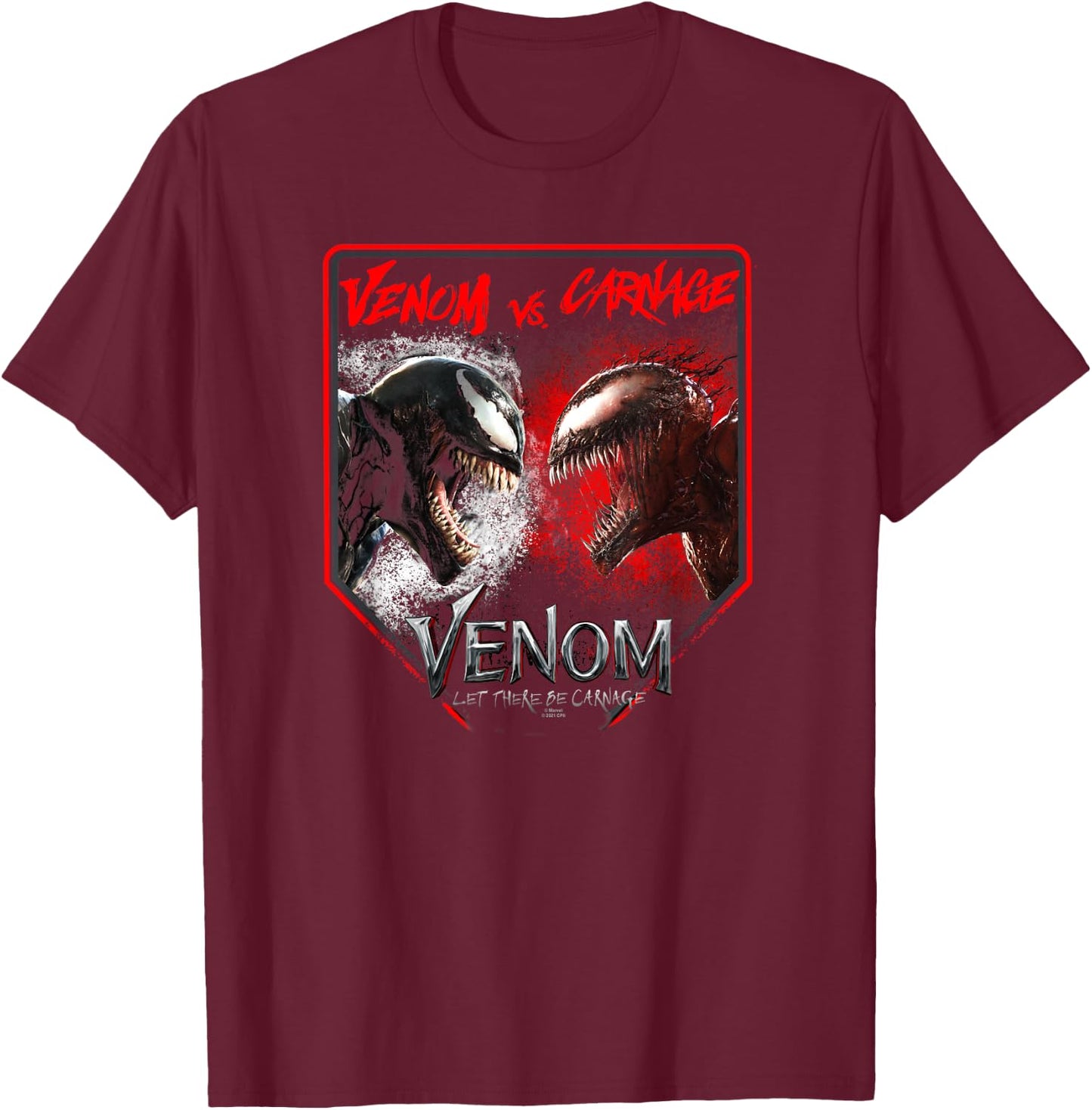 Marvel Venom: Battle for Domination Small T-Shirt - T-Shirt | Maroon