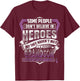 My Grandson Is My Hero Testicular Cancer awareness T-Shirt - T-Shirt | Maroon