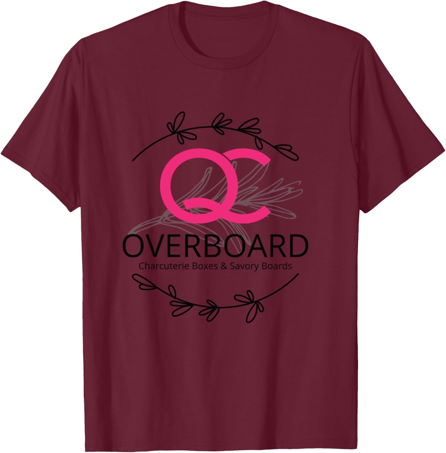 QC Overboard T-Shirt - T-Shirt | Maroon