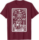 Tarot Card Dentist Dental Assistant Skeleton Witch Vibes T-Shirt - T-Shirt | Maroon