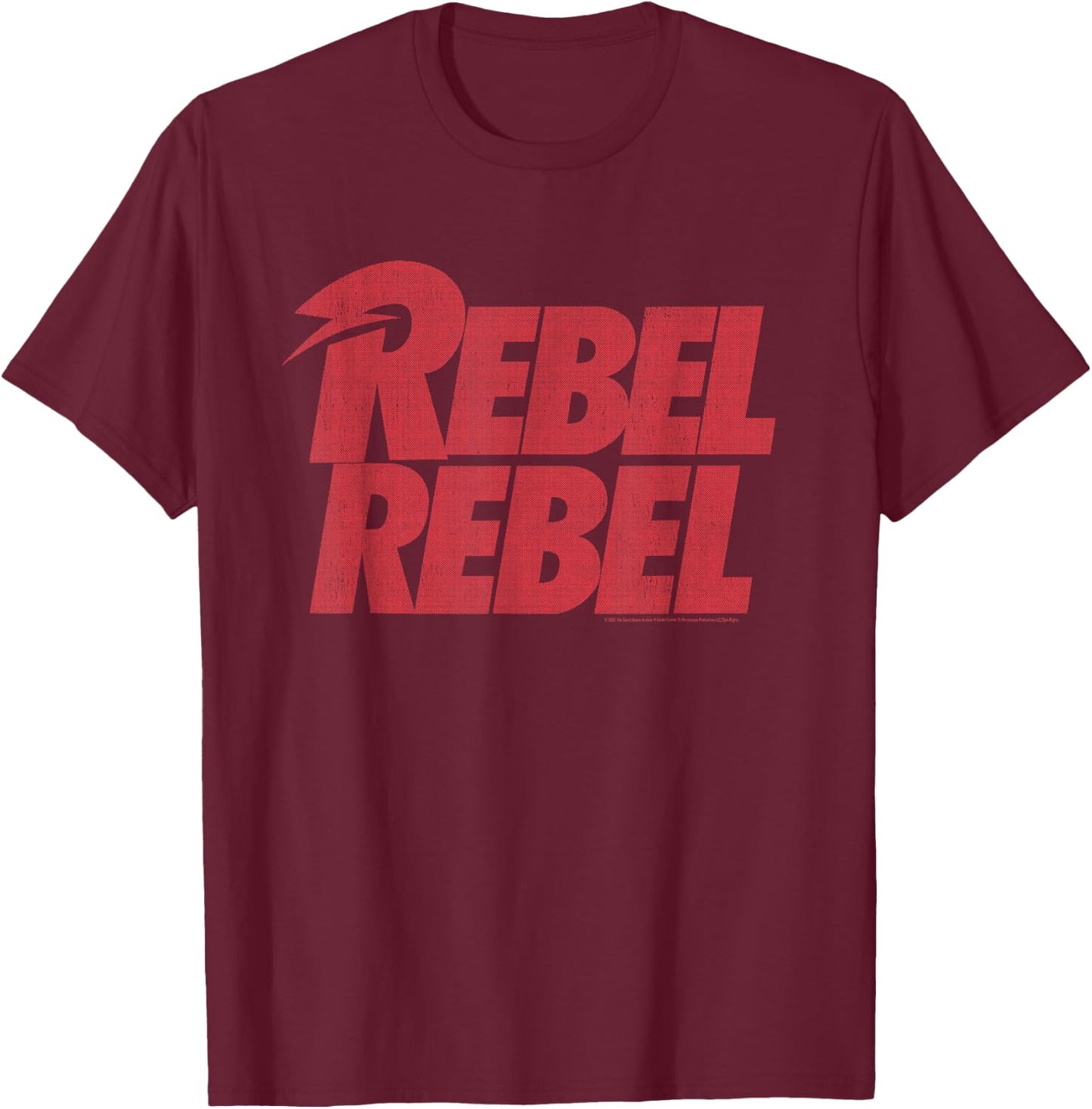 David Bowie - Rebel Rebel Lyric T-Shirt - T-Shirt | Maroon