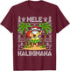 Mele Kalikimaka Santa Claus Hawaiian Christmas In July T-Shirt - T-Shirt | Maroon