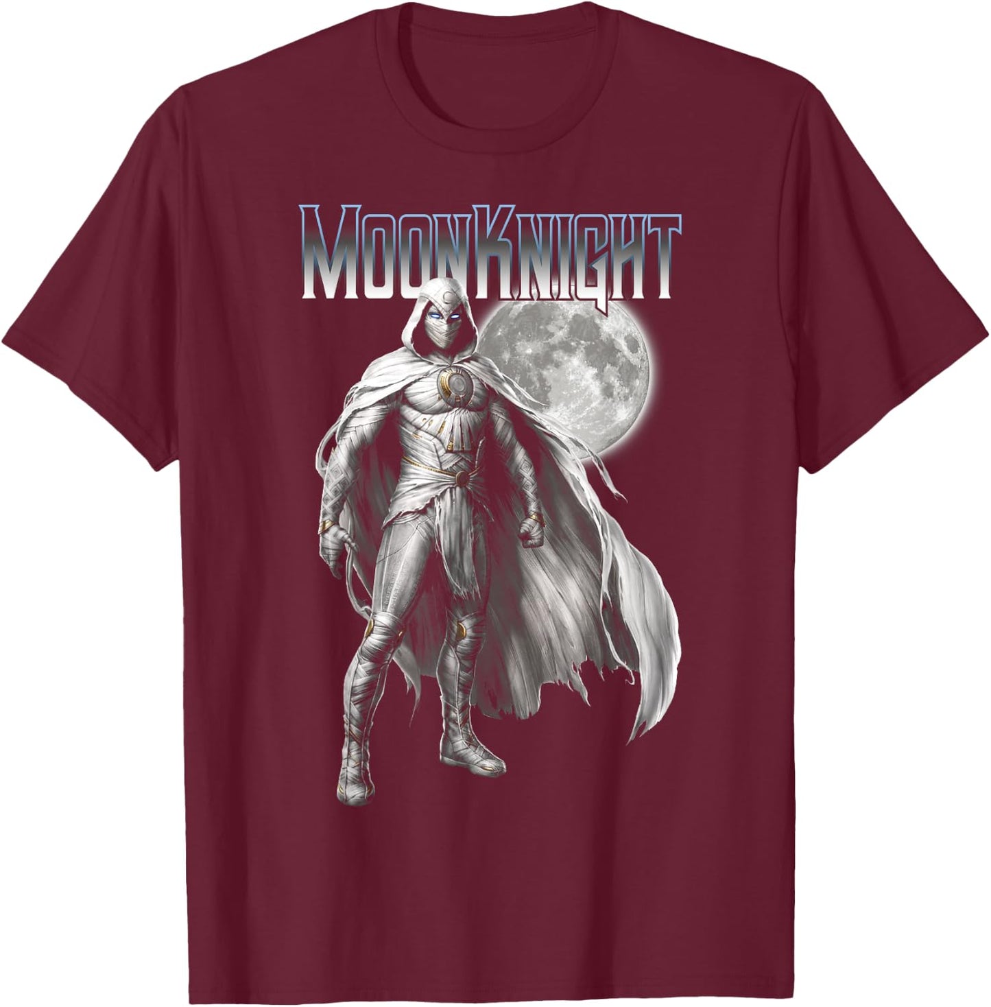 Marvel Moon Knight Profile Poster T-Shirt - T-Shirt | Maroon