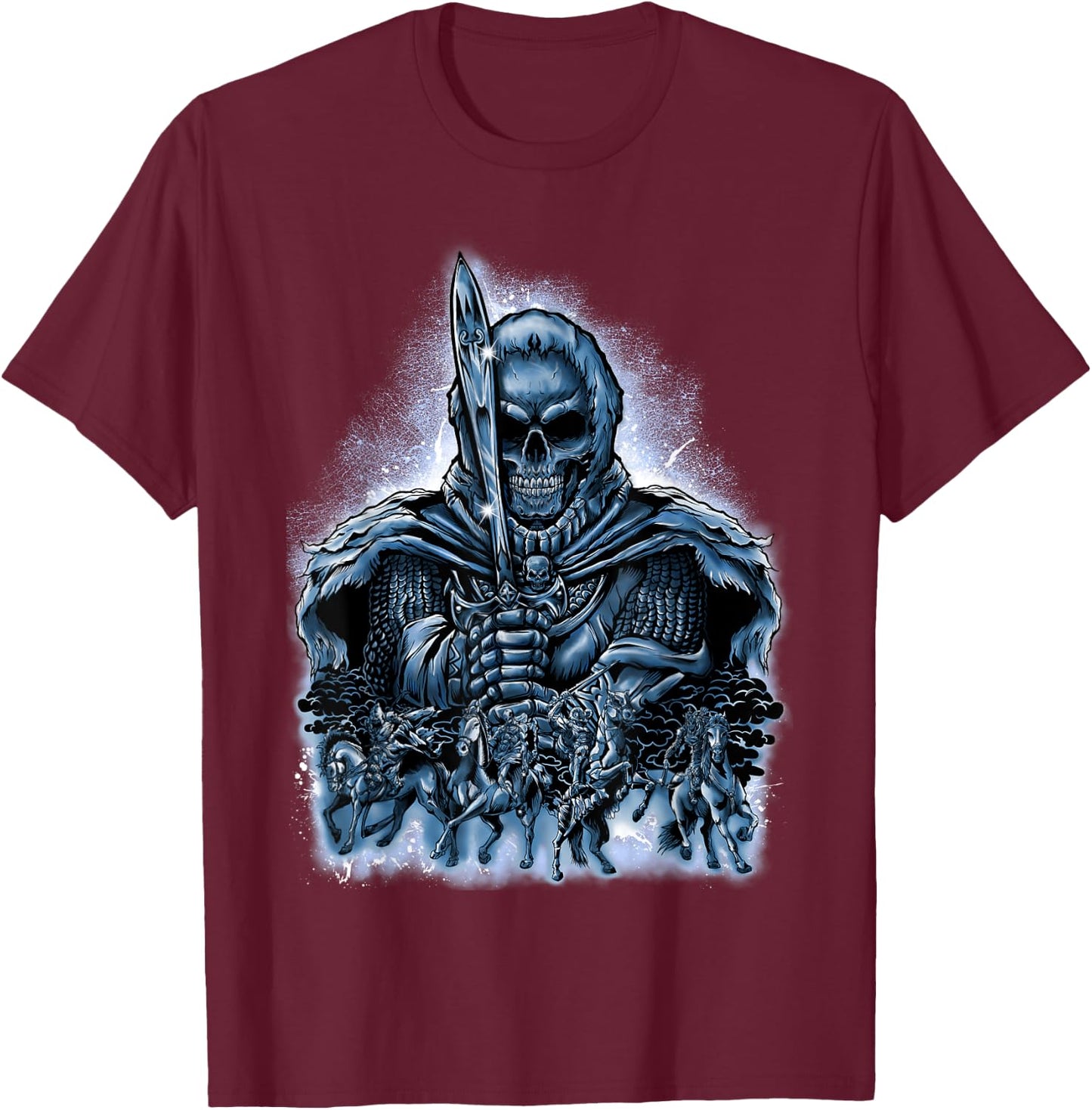 4 Horsemen Of The Apocalypse Revelation 6:1-8 Jesus Gift T-Shirt - T-Shirt | Maroon