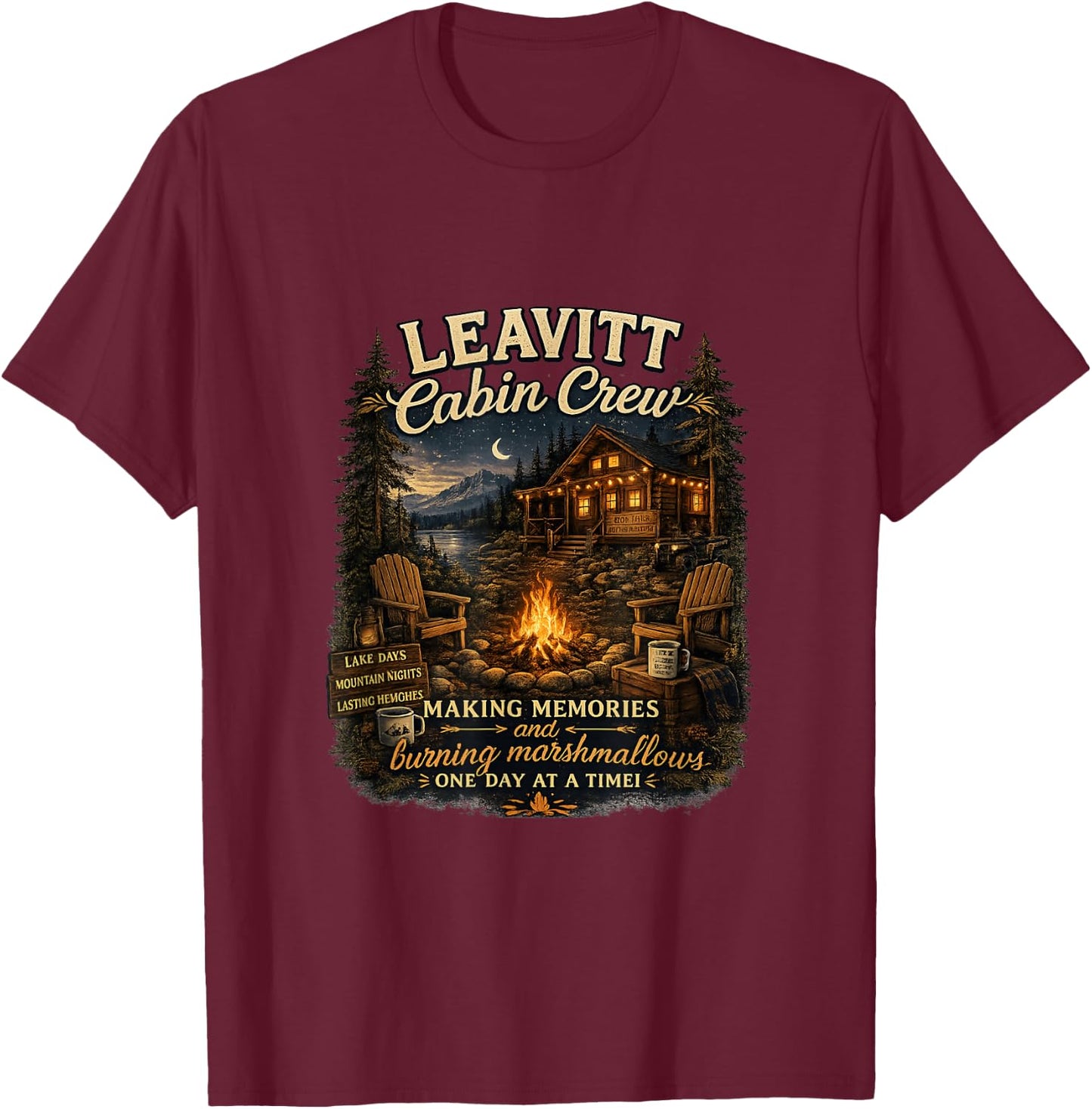 Leavitt Cabin Crew T-Shirt - T-Shirt | Maroon