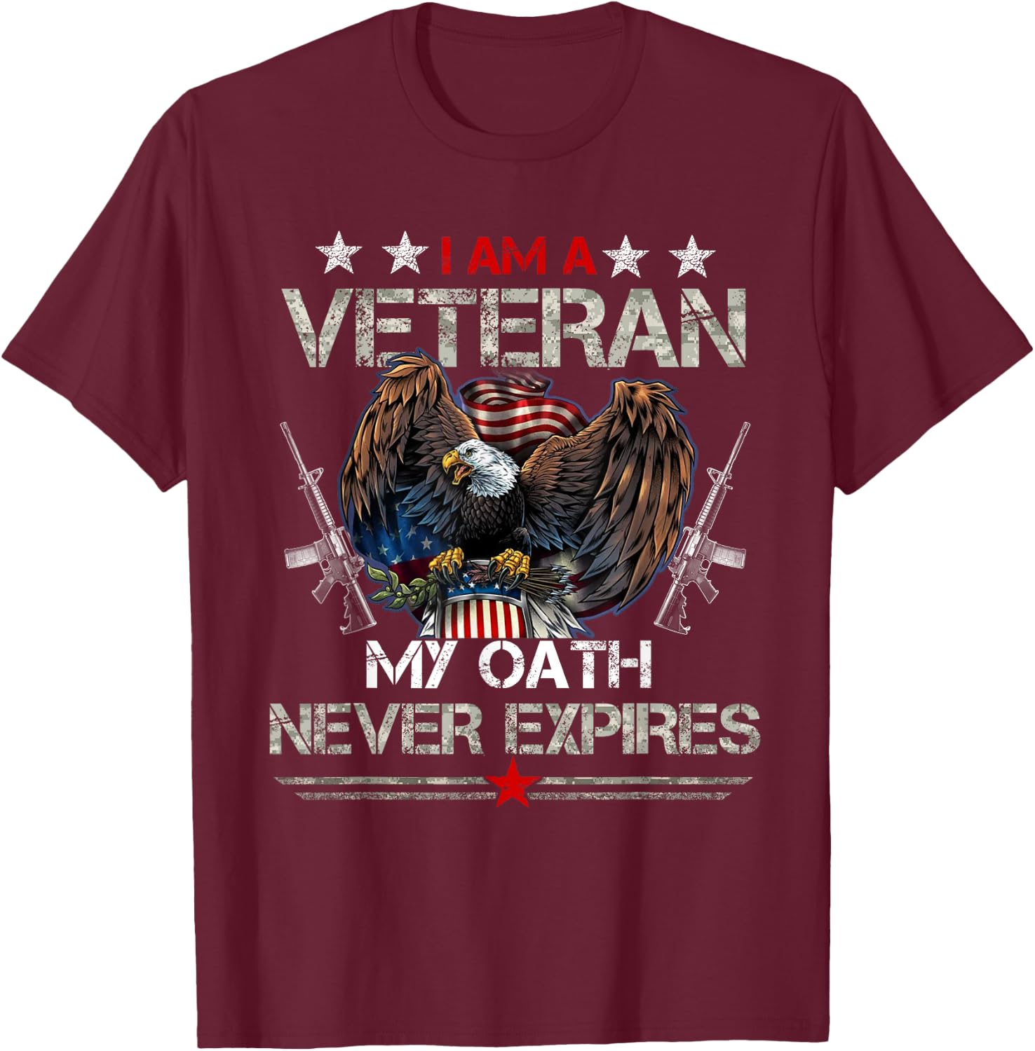 U.S.Army Veteran for Veteran Day Gift T-Shirt - T-Shirt | Maroon
