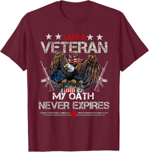 U.S.Army Veteran for Veteran Day Gift T-Shirt - T-Shirt | Maroon
