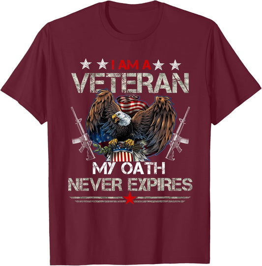 U.S.Army Veteran for Veteran Day Gift T-Shirt - T-Shirt | Maroon