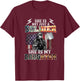 Proud Soldier Army Parents Mom Dad She Is My Daughter Flag T-Shirt - T-Shirt | Maroon