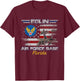 Vintage Eglin AFB Air Force Base In Florida Fl Veterans Day T-Shirt - T-Shirt | Maroon
