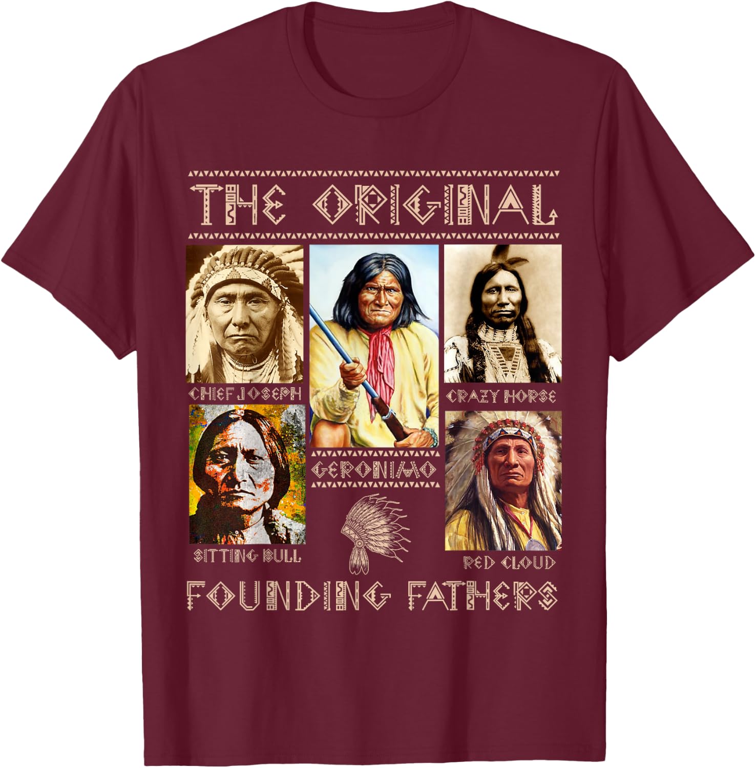 The Original Founding Fathers T-Shirt - T-Shirt | Maroon