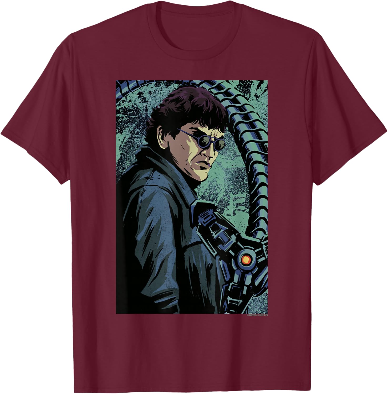 Marvel Spider-Man No Way Home Doctor Octopus Portrait T-Shirt - T-Shirt | Maroon