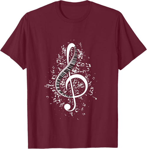 Treble Clef Keys - Piano Player Pianist Classical Music