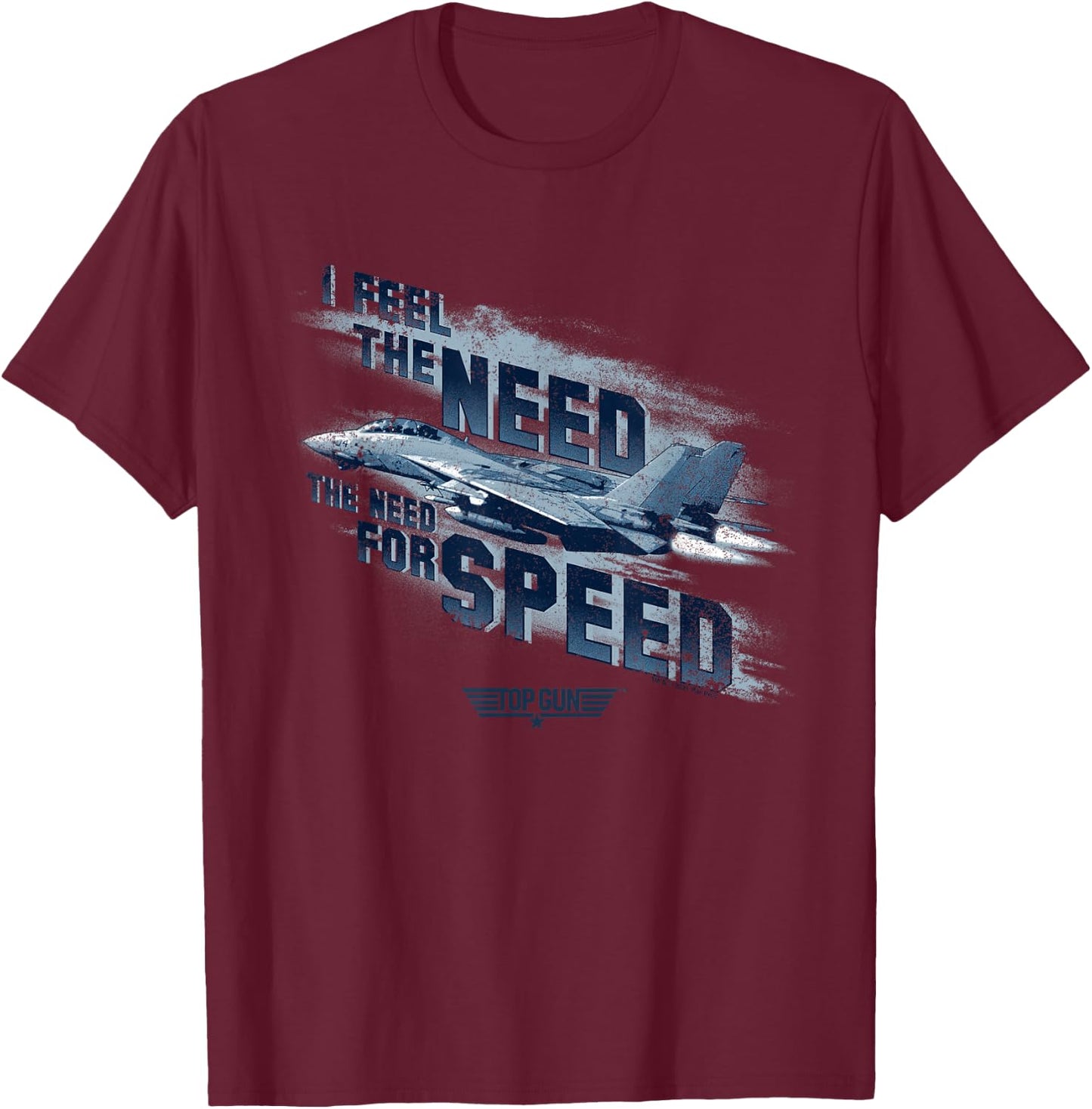 Top Gun Need For Speed T-Shirt - T-Shirt | Maroon
