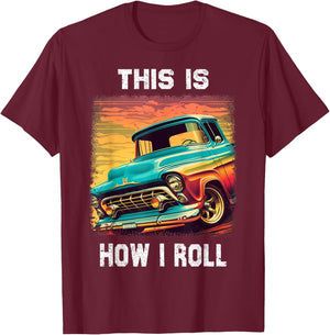 Vintage Classic Old Pickup Truck for Pickup Trucks Lovers T-Shirt - T-Shirt | Maroon