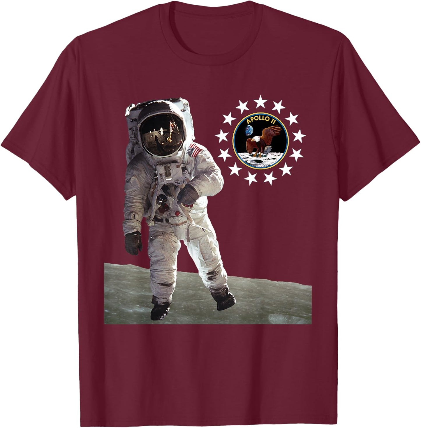 July 20, 1969 Moon Landing Shirt Apollo 11 50th Anniversary T-Shirt - T-Shirt | Maroon