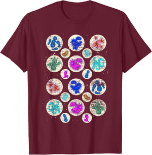 Bacteria Biology Laboratory Microbiologist Science Bacteria T-Shirt - T-Shirt | Maroon