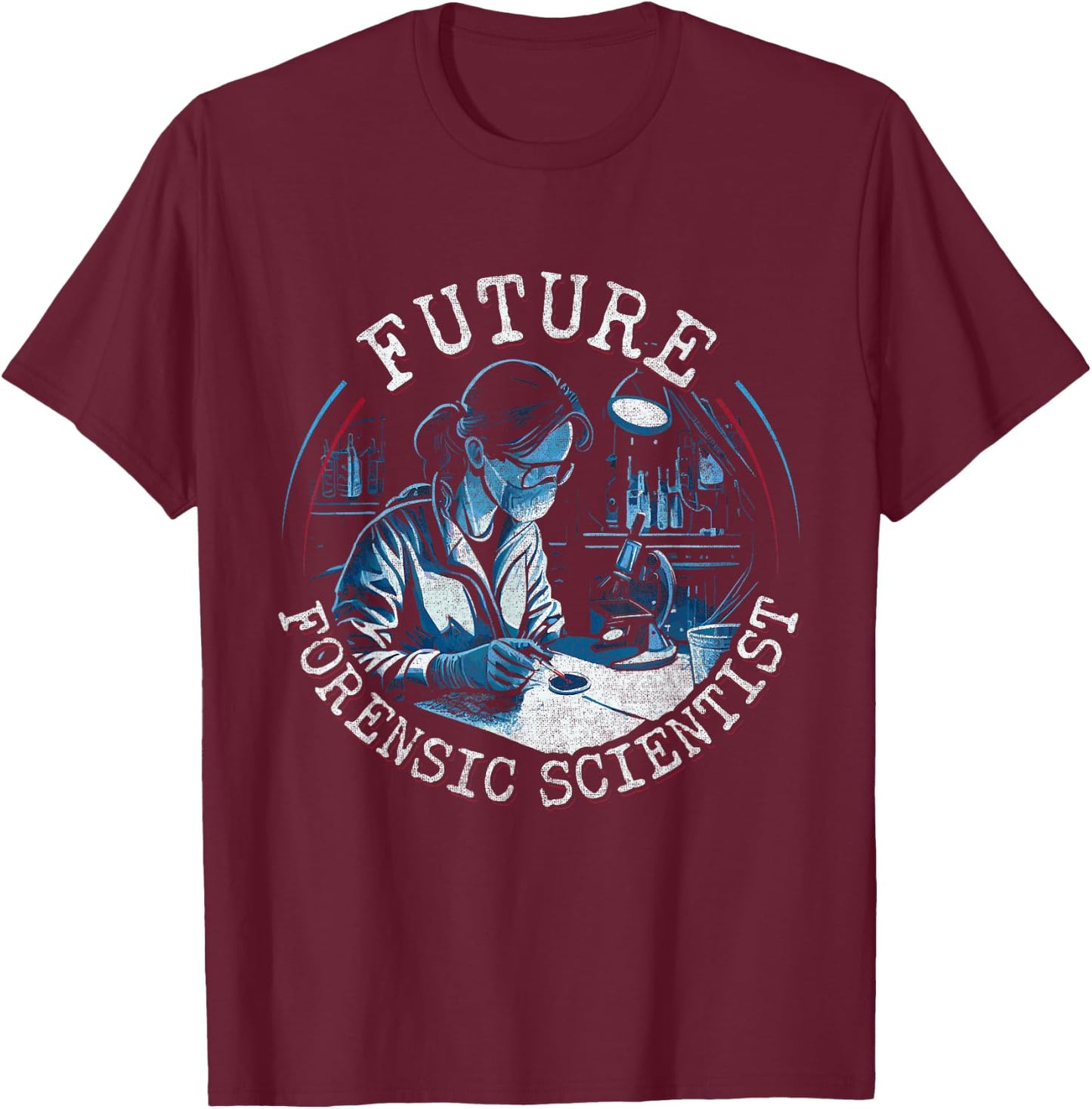 Future Forensic Scientist T-Shirt - T-Shirt | Maroon