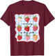 Reading is My Jam Preppy Stawberry Bookworm Book Lover Nerd T-Shirt - T-Shirt | Maroon