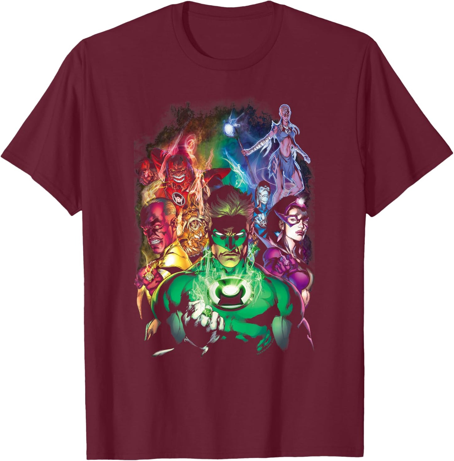 Green Lantern The New Guardians Small T-Shirt - T-Shirt | Maroon
