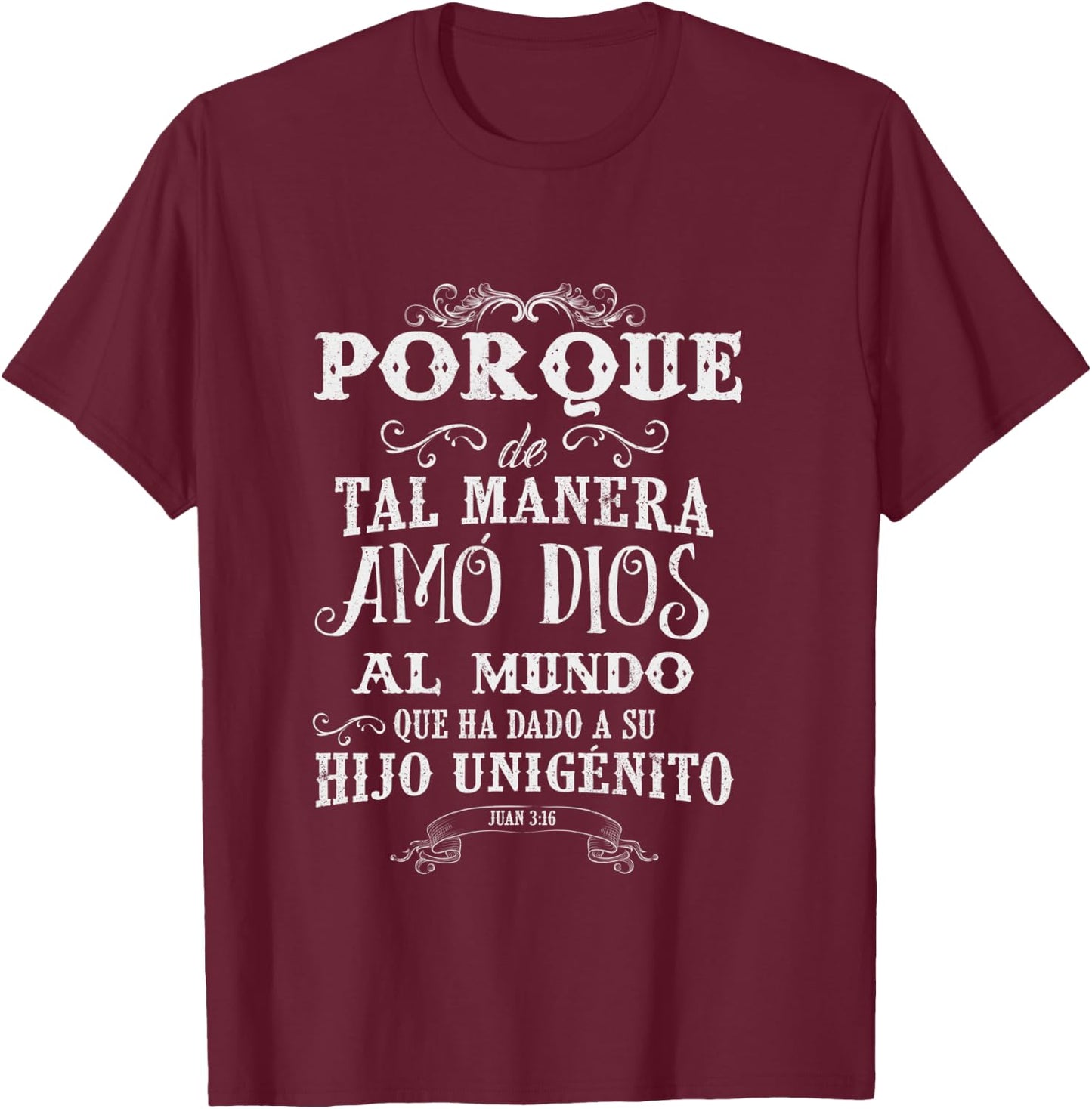 Camisas cristianas de mangas largas sobre Jesus T-Shirt - T-Shirt | Maroon