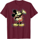 Disney - Mickey Mouse Scribble T-Shirt - T-Shirt | Maroon