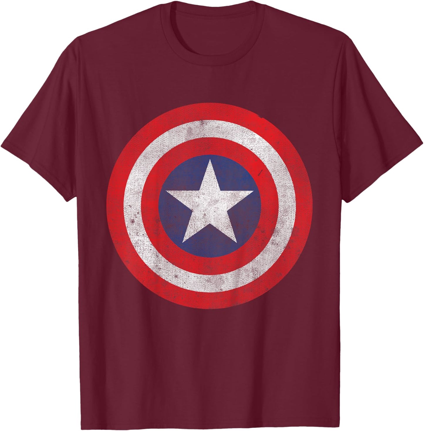 Kids Marvel Captain America Classic Shield Kids Graphic T-Shirt - T-Shirt | Maroon