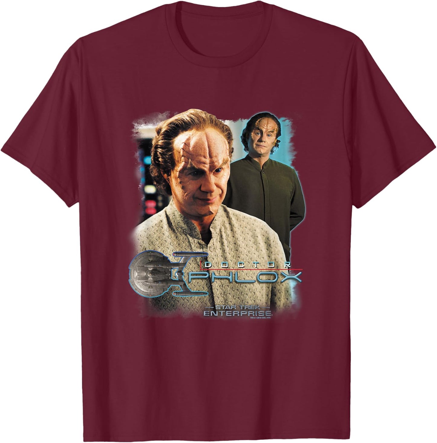 Star Trek Doctor Phlox T-Shirt - T-Shirt | Maroon