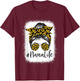 Bleached Sunflower Nana Life for Mother's Day T-Shirt - T-Shirt | Maroon