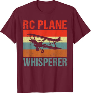RC Plane Whisperer Flying RC Plane T-Shirt - T-Shirt | Maroon