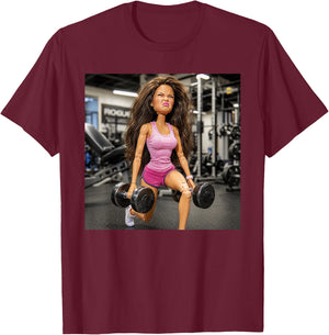 Disgusting Gym Girl Funny Workout Meme Humor Fitness Humor T-Shirt - T-Shirt | Maroon