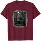 Warner Bros. Hobbit Gandalf -Adults & Kids , Grey, Small, Short Sleeve, Classic Fit T-Shirt - T-Shirt | Maroon