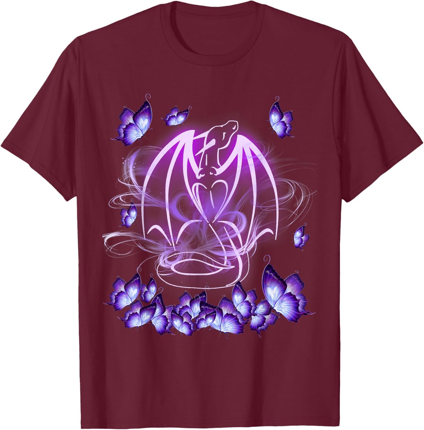 Dragon Magical Purple T-Shirt - T-Shirt | Maroon