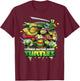 Teenage Mutant Ninja Turtles Bursting Through Sewer T-Shirt - T-Shirt | Maroon