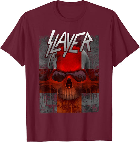 Slayer Bloody Flag T-Shirt - T-Shirt | Maroon