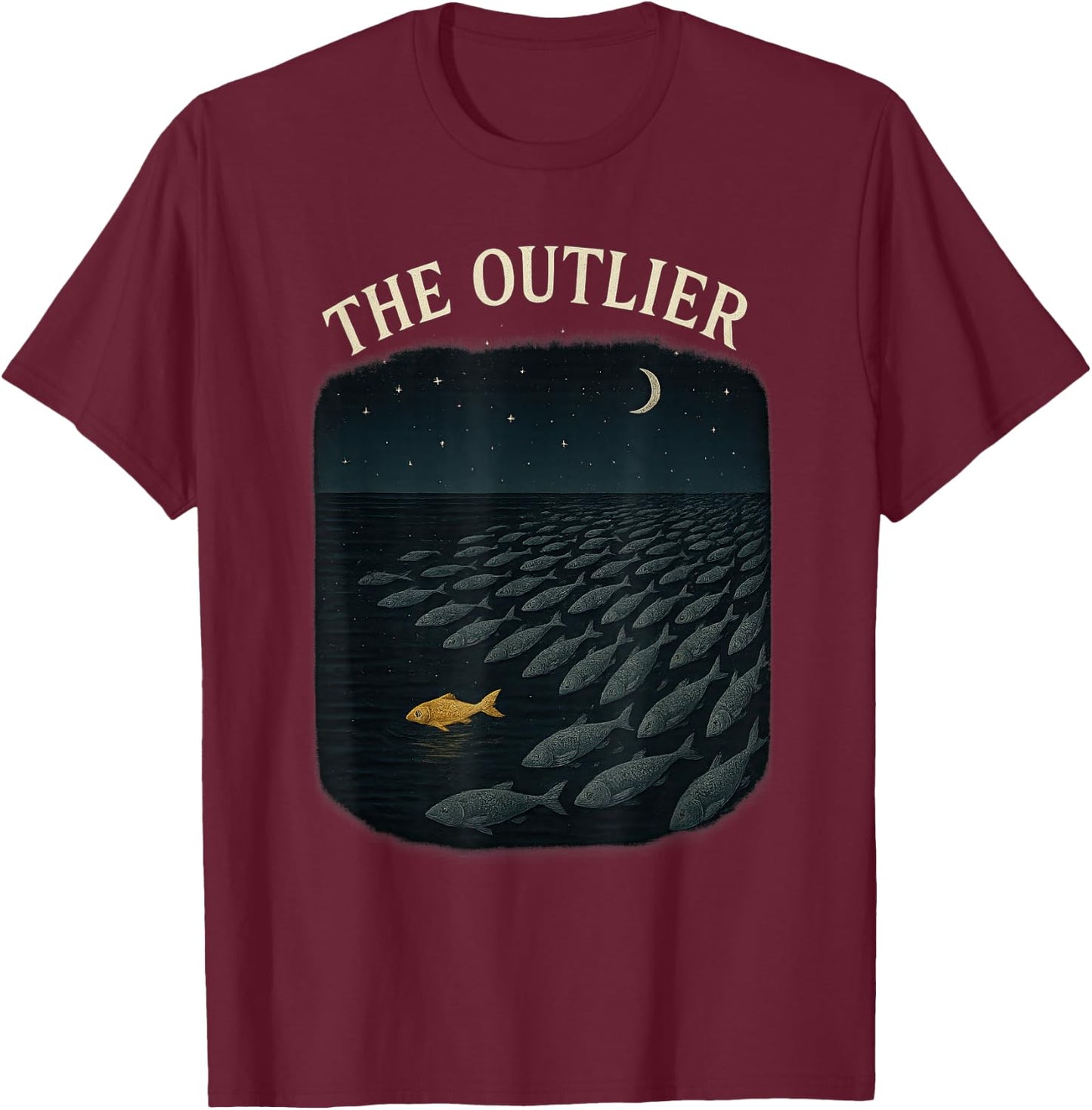 The Outlier T-Shirt - T-Shirt | Maroon