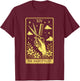 The Hairstylist - Tarot Card Hair Stylist Art T-Shirt - T-Shirt | Maroon