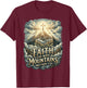 Faith Can Move Mountains Matthew 17:20 Christian Cross T-Shirt - T-Shirt | Maroon