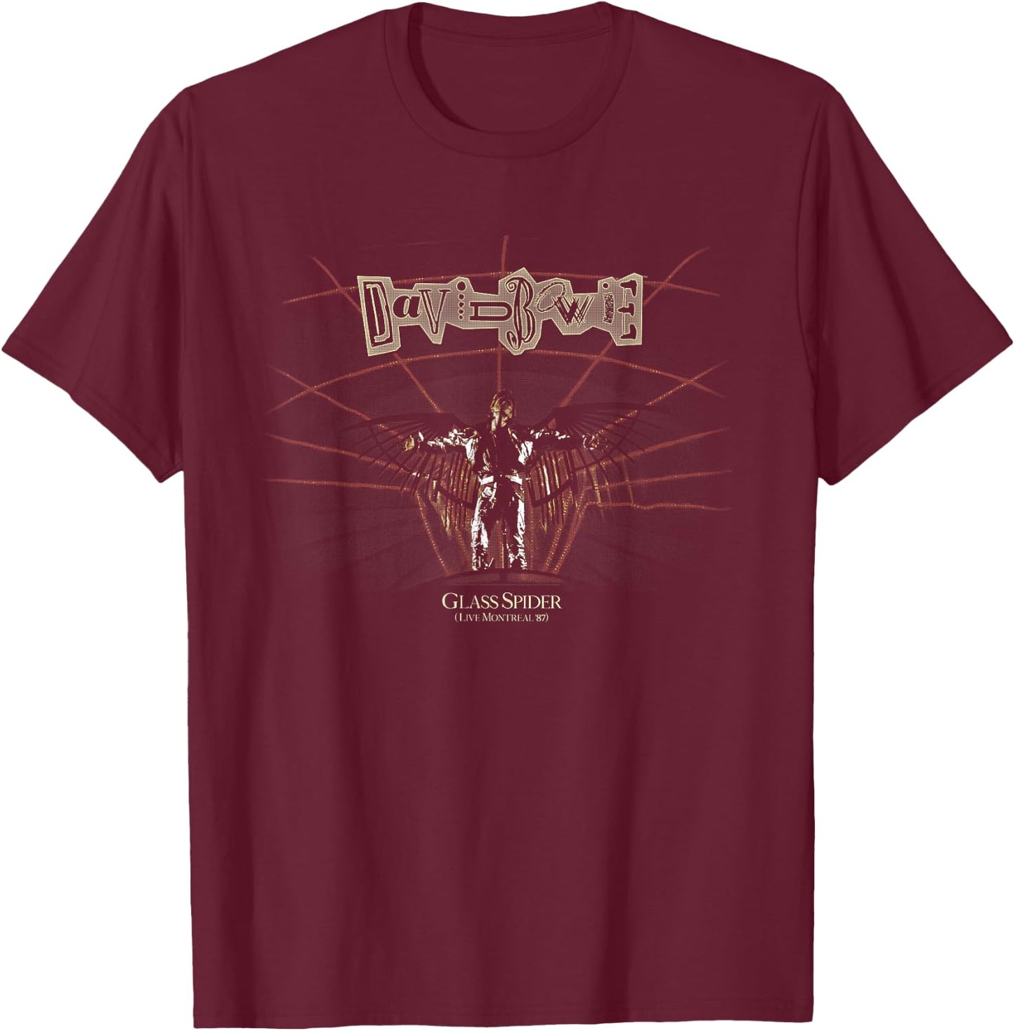David Bowie - Glass Spider Tour T-Shirt - T-Shirt | Maroon