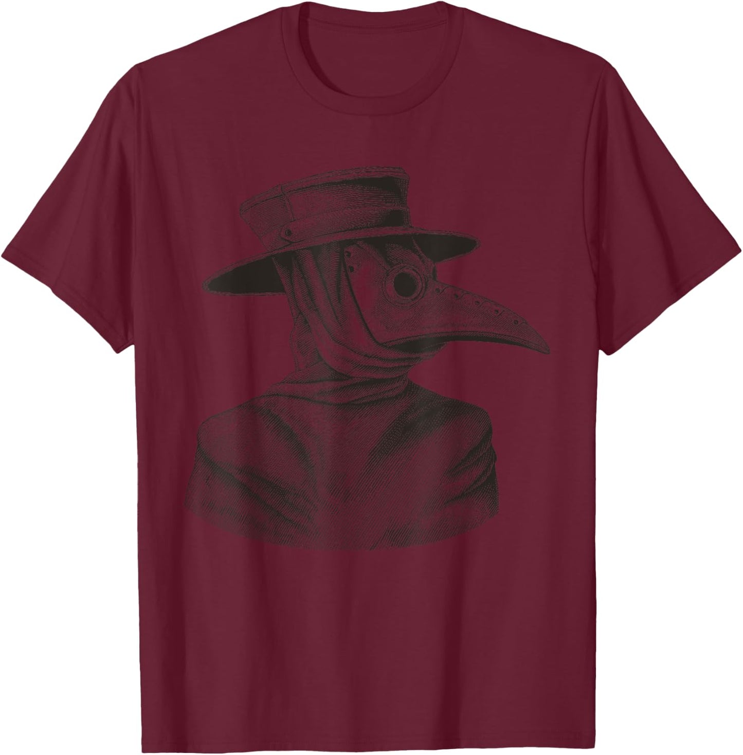 Steampunk Pestilence Occult Goth Gothic T-Shirt - T-Shirt | Maroon