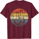Chemist Gift Retro Sunset Laboratory Flask Chemistry Science T-Shirt - T-Shirt | Maroon