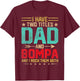 Dad Grandpa Fathers Day I Have Two Titles Dad And Bompa T-Shirt - T-Shirt | Maroon