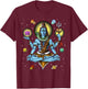 Shiva Hindu God Zen Yoga Meditation Hinduism Spiritual T-Shirt - T-Shirt | Maroon