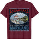 Chesapeake Bay Lighthouse Maryland 1855 Design T-Shirt - T-Shirt | Maroon