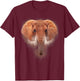 Elephant illustration T-Shirt - T-Shirt | Maroon