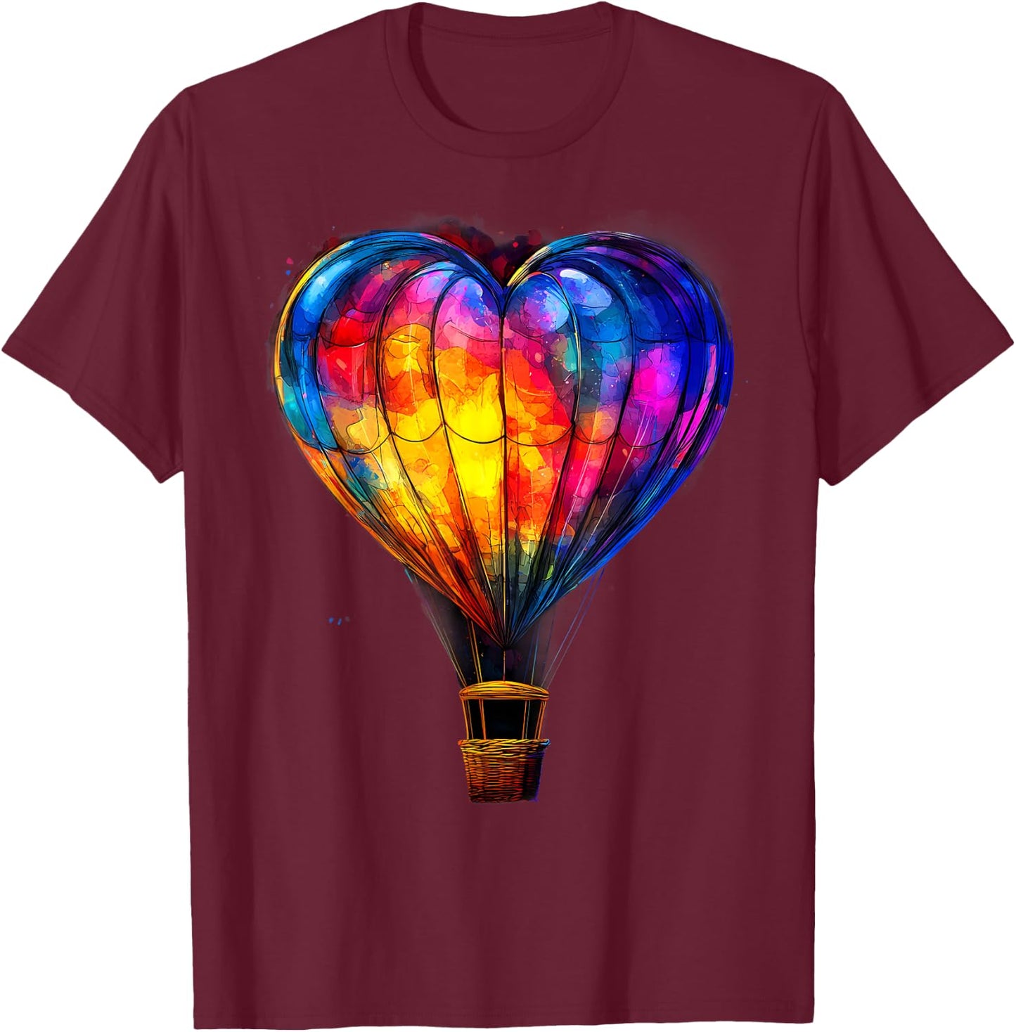 Hot Air Balloon Ride Festival Hot Air Ballooning T-Shirt - T-Shirt | Maroon