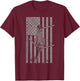 CH-46 Sea Knight "Phrog" Vintage Flag T-Shirt - T-Shirt | Maroon