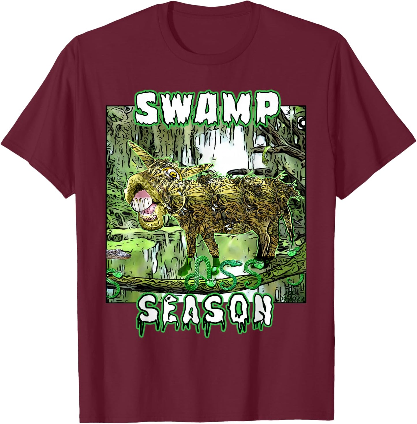 Swamp Ass T-Shirt - T-Shirt | Maroon